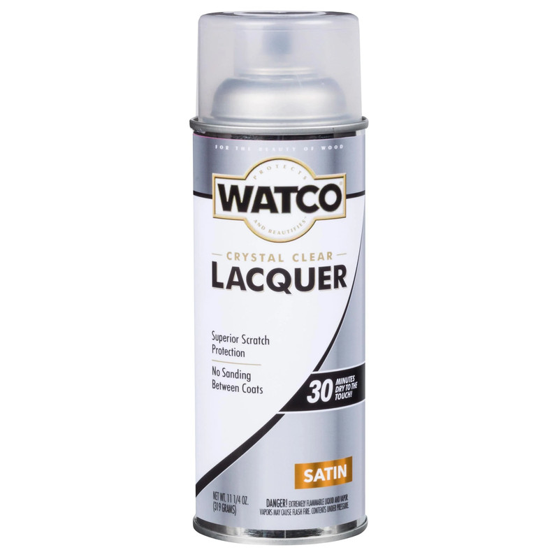 Lacquer - Solvent Based - Crystal Clear - Sheen:Satin - Size:13-oz